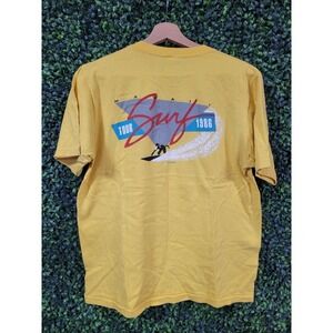 vtg HAWAII SURF TOUR 1986 tee large // beach ocean baggy skater grunge lake boat